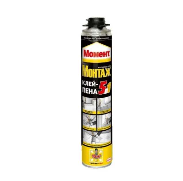 Момент Монтаж 5 в 1 pro пена-клей 750 мл Henkel Bautechnik – низкие ...