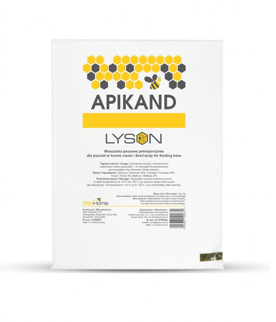 Корм для пчел Канди Apikand Lyson 1кг – фото, отзывы, характеристики в ...