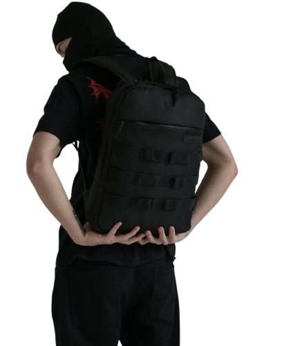 Рюкзак тактический объем 13 литров, с отделом для ноутбука до 15,6", тактичний рюкзак, Bounce ar. TR-V-02, черный - изображение 1