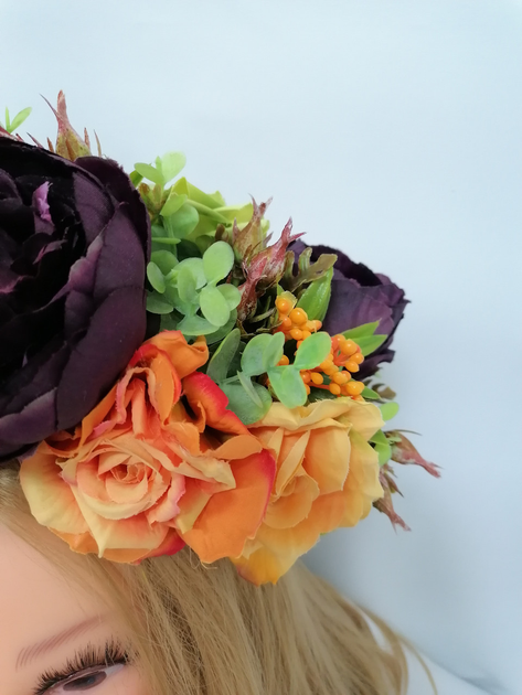 Венки на голову из искусственных цветов