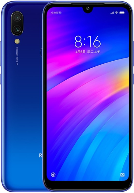 Смартфон Xiaomi Redmi 7 4/64GB Blue Global Rom Refurbished – фото ...