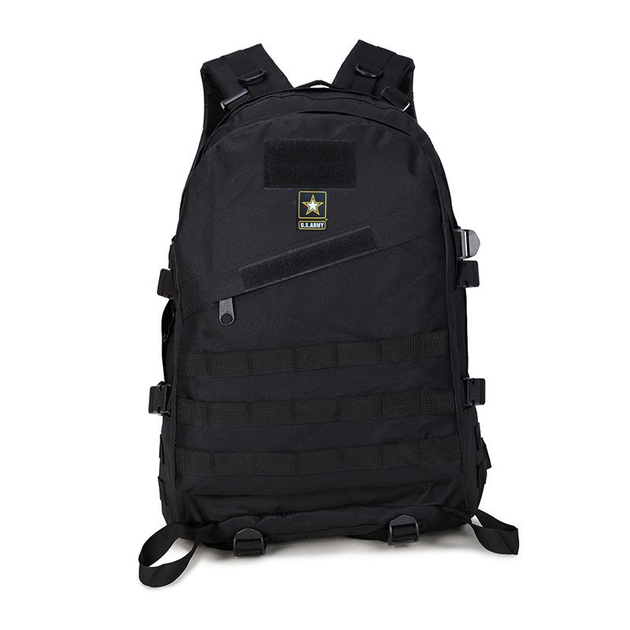 Тактичний (штурмової, військовий) рюкзак U. S. Army 45 літр Чорний - зображення 1