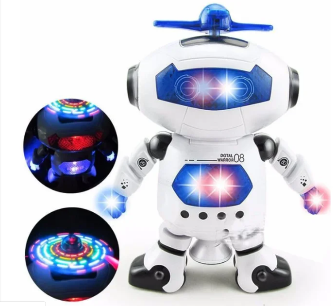 Танцующий светящийся робот Dancing Robot | Детская игрушка музыкальный робот - изображение 3