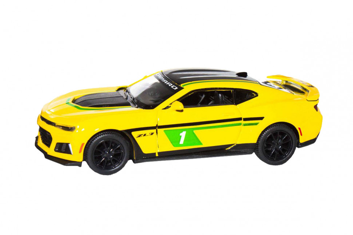 Детская инерционная машинка Kinsmart Chevrolet Camaro ZL1 2017 металлическая 1:38 Желтая (KT5399FW) - Фото 1 Детская инерционная машинка Kinsmart Chevrolet Camaro ZL1 2017 металлическая 1:38 Желтая (KT5399FW) - изображение 1