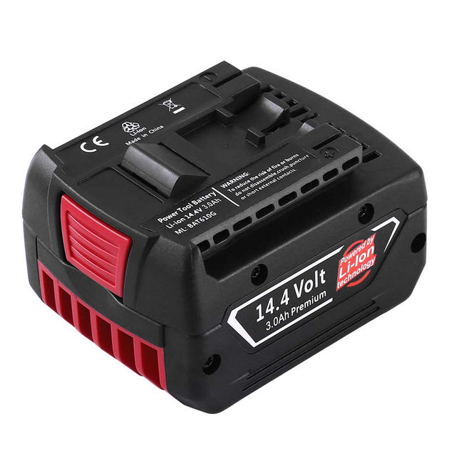 Аккумулятор для шуруповертов Bosch 3000 mAh 14.V BAT607, 2607336318, BAT614, BAT607G, GSR14.4-Li, BAT614G... - изображение 2