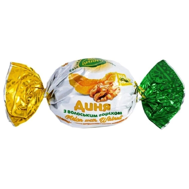 Конфеты Диня с грецким орехом Amanti упаковка 1 кг 