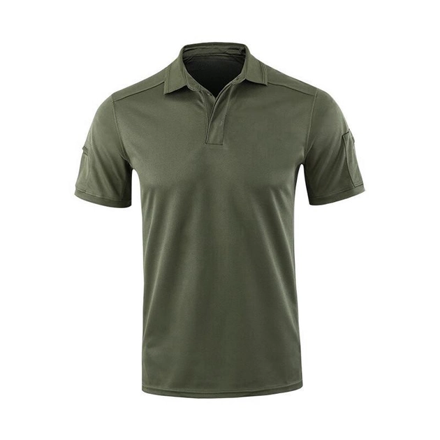 Мужская тактическая футболка с коротким рукавом Lesko A817 Green размер S форменная - изображение 2