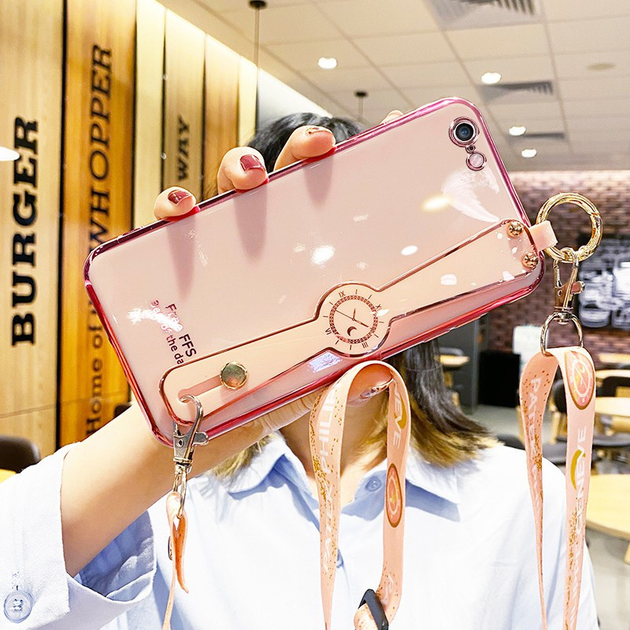 Чехол Luxury для Iphone 7 / Iphone 8 бампер с ремешком Rose – фото ...