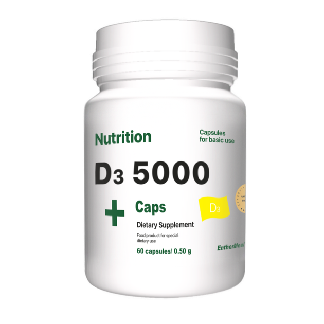Вітаміни EntherMeal D3 5000 60 капсул - изображение 1