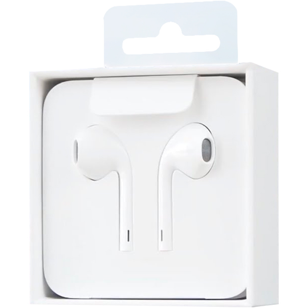 Наушники-гарнитура Apple EarPods with Mic MMTN2ZM/A Lightning ...