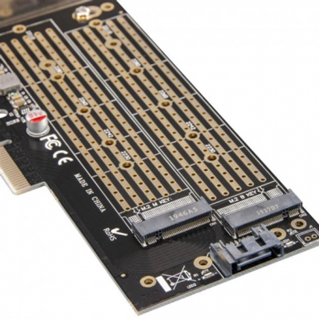 Контроллер RAID Frime Marvell 88SE9230 4xSATA(2xeSATA), 2xPCIe (ECF-PCIE2.4sRAID002.LP) - изображение 3