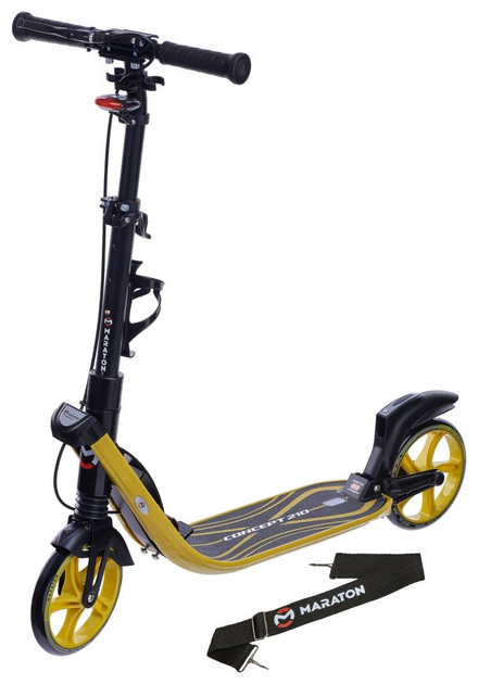 Самокат двухколесный Maraton Concept 210 c ручным тормозом Желтый ...
