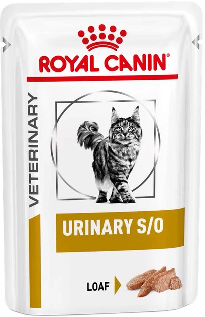 Opakowanie mokrej karmy dla dorosłych kotów Royal Canin Urinary S/O Cat Loaf 12 x 85 g (9003579010471) - obraz 3