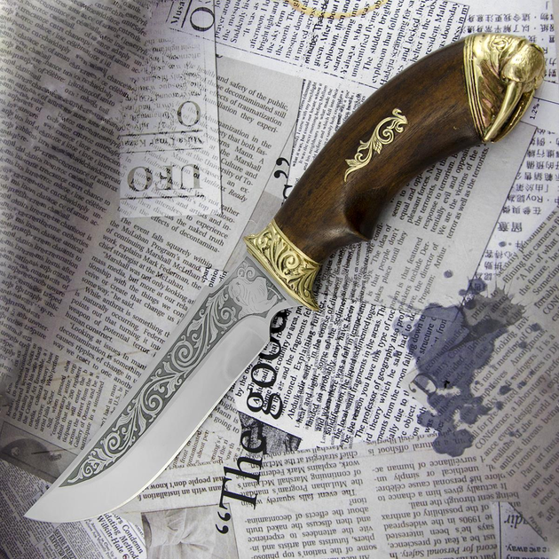 Охотничий Туристический Нож Эксклюзивный Спутник Морж - изображение 1