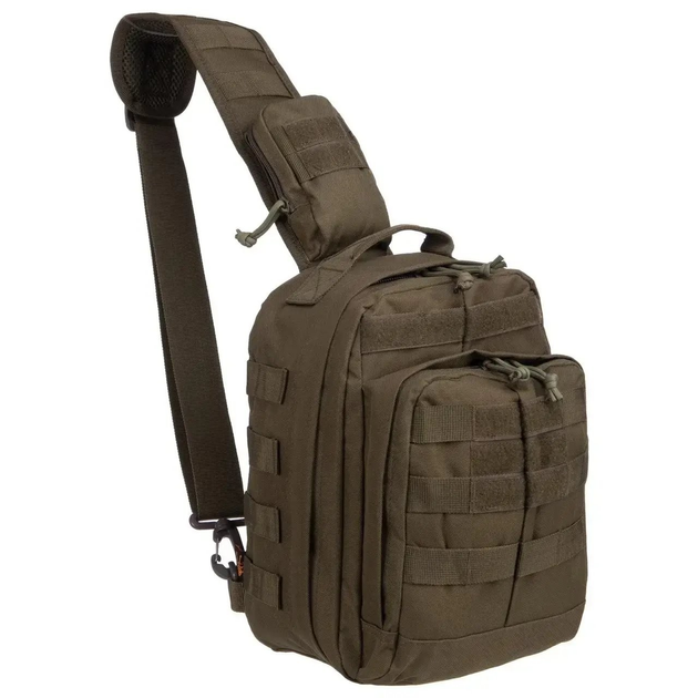 Тактичний рюкзак однолямковий 9L Silver Knight із системою M.O.L.L.E Olive(115-olive) - зображення 1