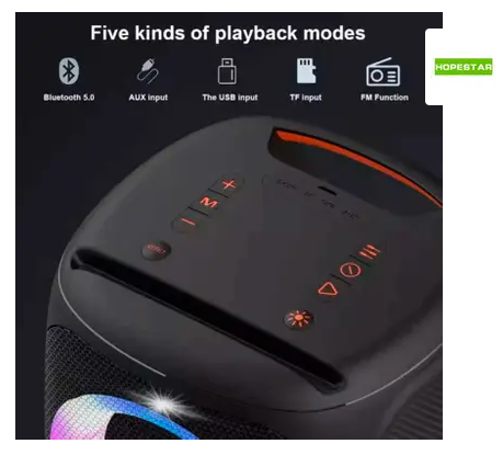 Портативна акустична Bluetooth колонка Hopestar Party 100 - Фото 3 Портативна акустична Bluetooth колонка Hopestar Party 100 - зображення 3