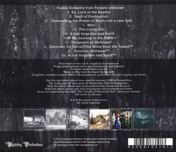 BURZUM – Burzum / Aske (CD, Brazil) – фото, отзывы, характеристики