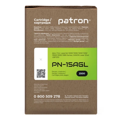 Картридж Patron HP LJ C7115A GREEN Label (PN-15AGL) - изображение 3