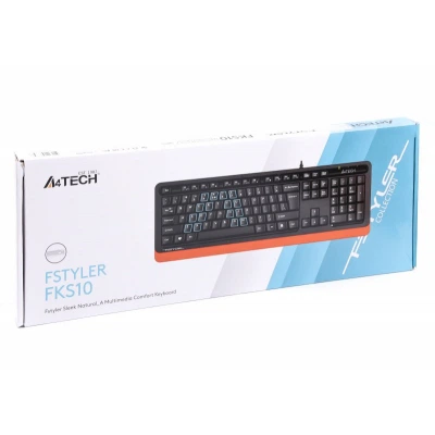 Клавиатура A4Tech FKS10 USB Orange - изображение 4