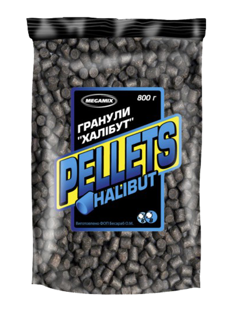 Гранулы MEGAMIX Pellets Halibut Пелетс Халибут 800г – низкие цены ...
