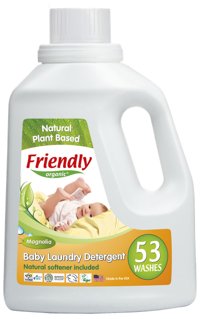 Рідкий органічний пральний порошок-концентрат Friendly organic магнолія 1,57 літрів (53 прання) - Фото 2 Рідкий органічний пральний порошок-концентрат Friendly organic магнолія 1,57 літрів (53 прання) - зображення 2