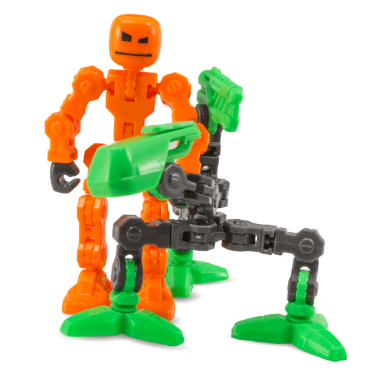 Игровой набор для анимационного творчества KLIKBOT S1 – СТУДИЯ (2 экскл. фигурки, штатив, зеленая) TST2600G - изображение 6