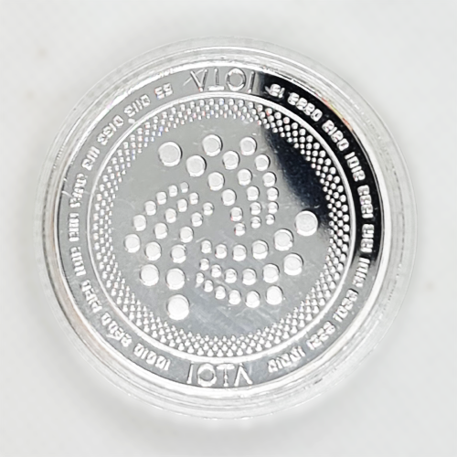 Монета сувенирная IOTA цвет: серебро - Фото 2 Монета сувенирная IOTA цвет: серебро - изображение 2