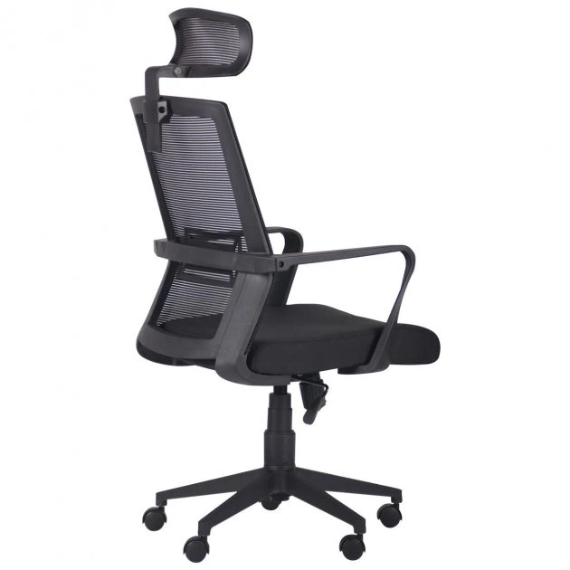 Кресло офисное AMF Neon HR Black/Gray 19 (механизм Tilt/пластик/сетка/ткань Саванна nova) (295388) - изображение 5