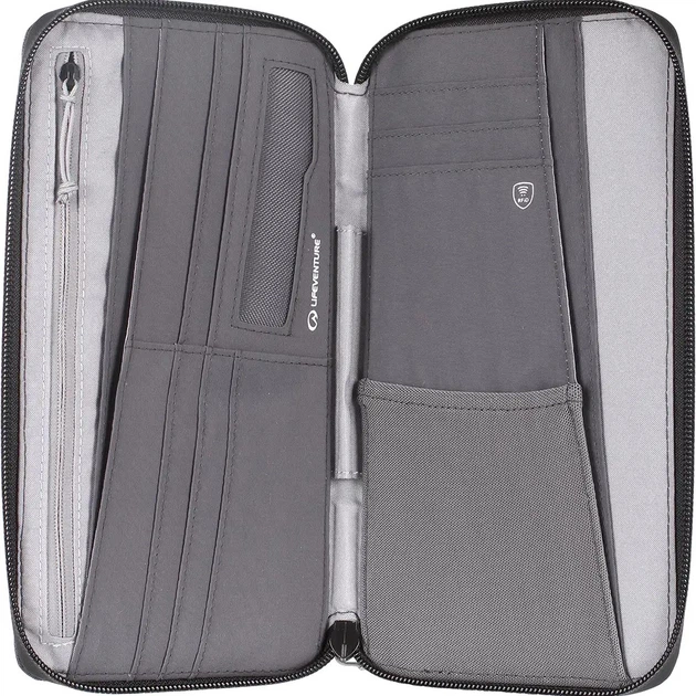Кошелек Lifeventure Recycled RFID Travel Wallet Сірий - Фото 3 Кошелек Lifeventure Recycled RFID Travel Wallet Сірий - изображение 3