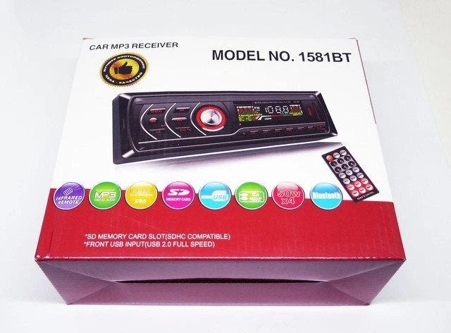 Автомагнитола мощная с чистым звуком AVE С Пультом 1DIN MP3-1581BT RGB/Bluetooth автомобильный магнитофон - изображение 5