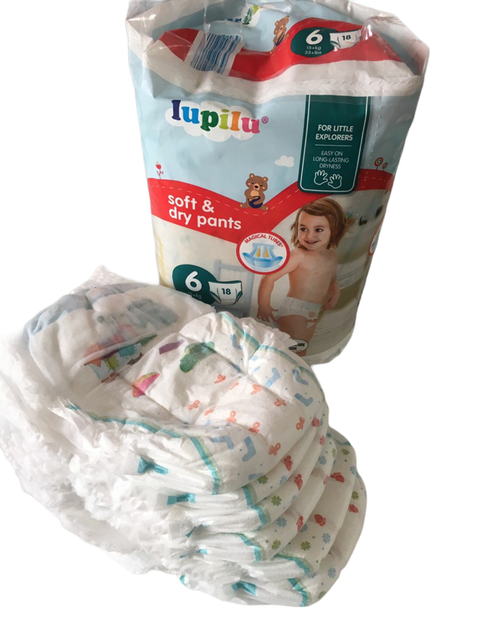 Підгузки-трусики Lupilu Soft & dry New Design 6 размер (15кг+) Box 64 шт ( 2уп*32шт ) - зображення 12