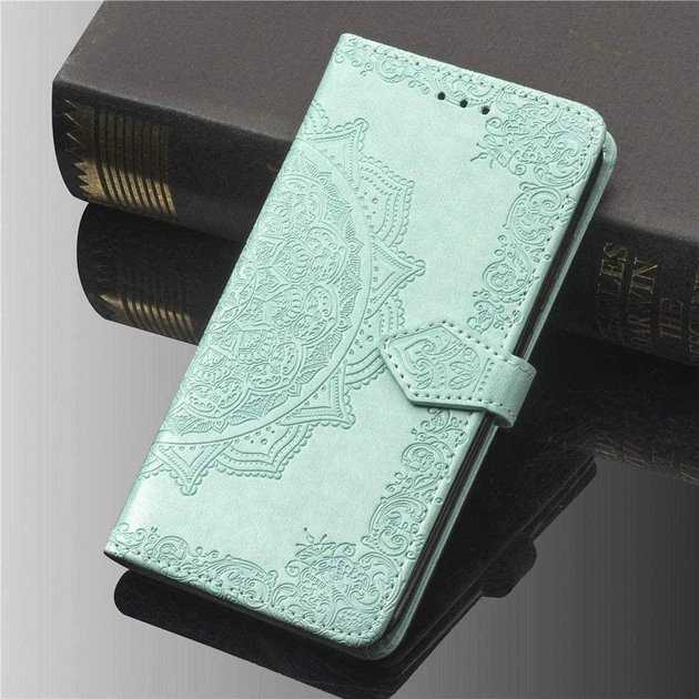 Чехол Vintage для Xiaomi Mi 8 Lite книжка кожа PU бирюзовый - Фото 4 Чехол Vintage для Xiaomi Mi 8 Lite книжка кожа PU бирюзовый - изображение 4