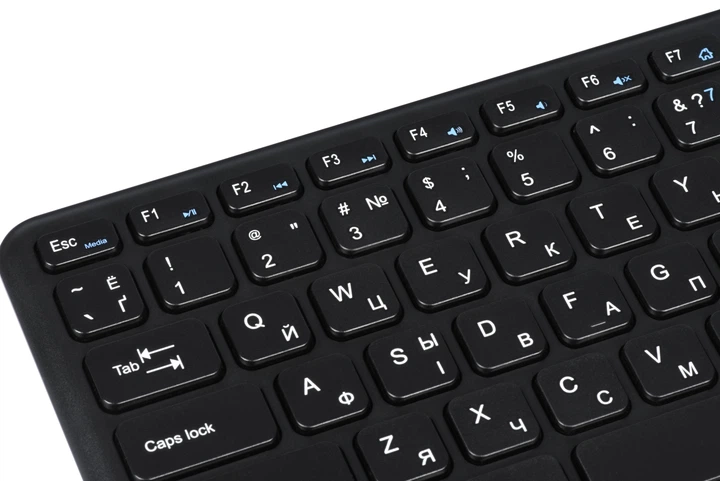 Клавіатура безпровідна 2E KT100 WL + Touchpad (2E-KT100WB) (Black) - зображення 5