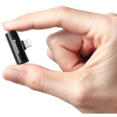 Адаптер Baseus iP Dual iP Female Audio Adapter L46, Black (CAL46-01) 4772507 - Фото 5 Адаптер Baseus iP Dual iP Female Audio Adapter L46, Black (CAL46-01) 4772507 - зображення 5