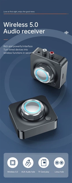 Bluetooth USB-AUX ресивер VIKEFON c регулировкой звука и слотом для MicroSD Черный (101352) - изображение 4
