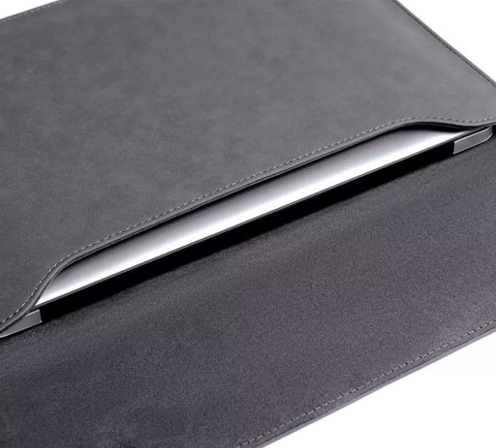Чехол-конверт Fruct DeerSkin для ноутбука 13-13.9" Замшевый Серый - изображение 3