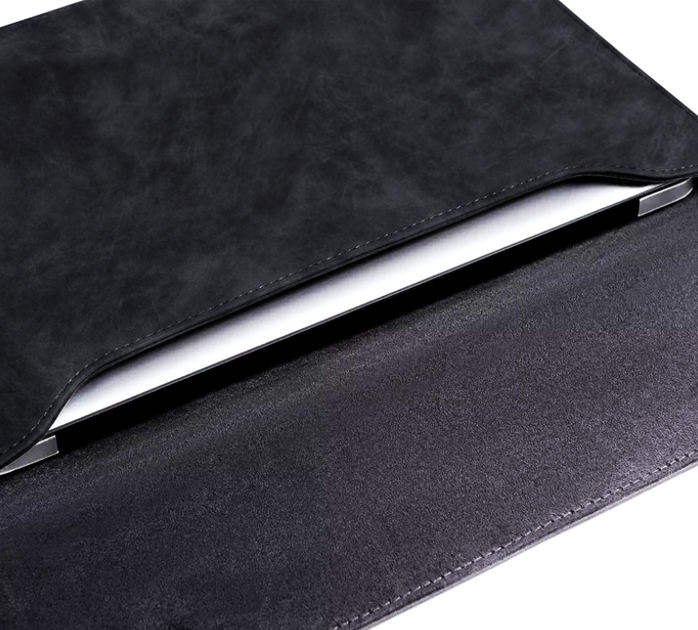 Чехол-конверт Fruct DeerSkin для ноутбука 13-13.9" Замшевый Черный - Фото 3 Чехол-конверт Fruct DeerSkin для ноутбука 13-13.9" Замшевый Черный - зображення 3