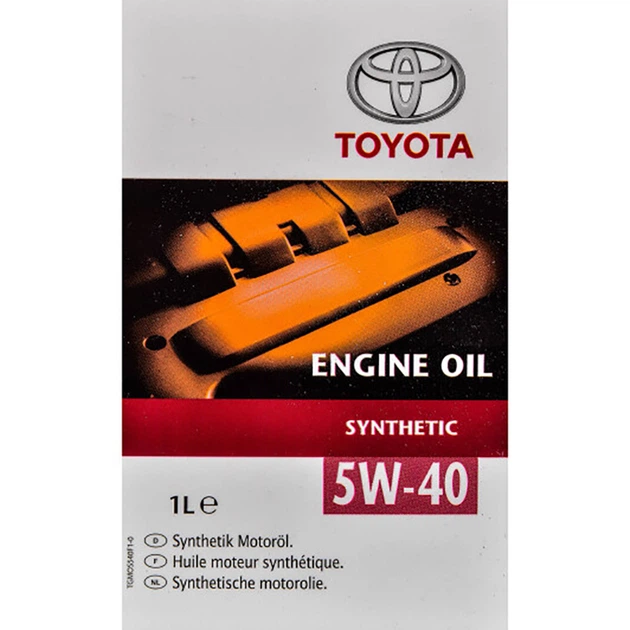 Моторное масло TOYOTA SYNTHETIC 5W-40 1L - изображение 6