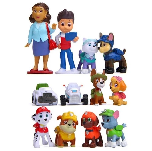 Набір фігурок щенячий патруль DOG Paw Patrol 12 шт Еверест, Трек, Маршал, Гонщик, Райдер та інші - зображення 2