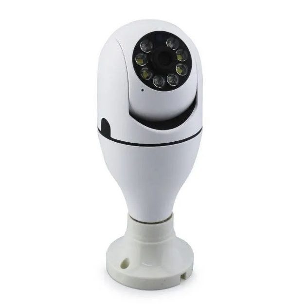 Камера видеонаблюдения Kronos CAMERA CAM L1 8069 E27 WIFI IP 360° Белая ...