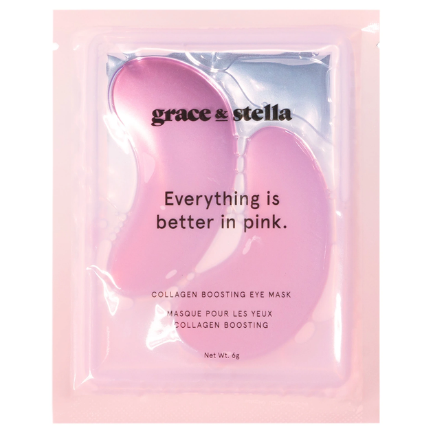 Гидрогелевые патчи под глаза Grace & Stella Everything is Better In Pink Eye Masks 12 пар х 6 г - изображение 2