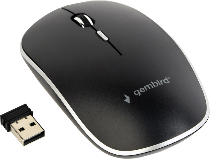 Мышь Gembird MUSW-4BS-01 Wireless Black - изображение 1
