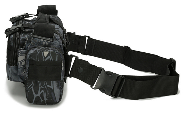 Тактическая универсальная поясная, наплечная сумочка TacticBag Черный питон - изображение 2