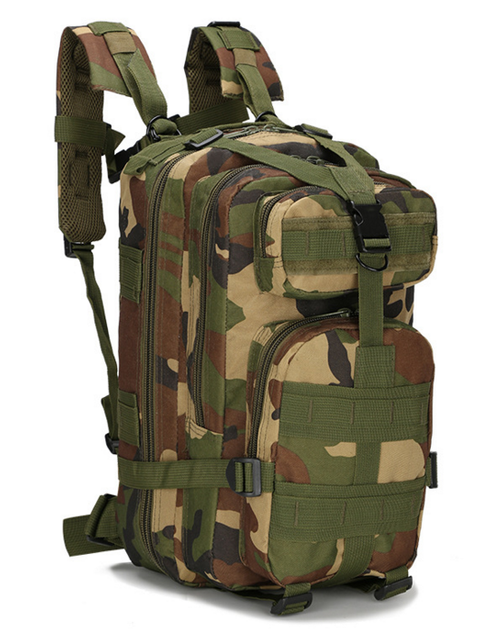 Тактический штурмовой военный городской рюкзак ForTactic на 23-25литров Вудленд - изображение 1