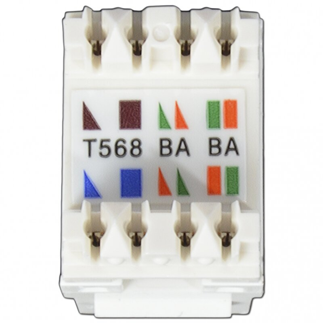 Модуль Panduit RJ45, Keystone, UTP, cat.6, NetKey, NK688MAW низькі