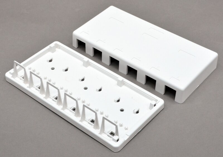 Модульная розетка EPNew наружная 6хRJ45/RJ12, Keystone, BK-6WHZ – фото ...