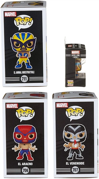 Набор фигурок Funko Pop! Lucha Libre Marvel Collector Bobble-Head (56579) - изображение 5