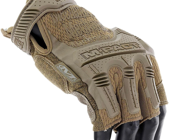 Військові тактичні рукавиці без пальців ( XL - розмір, Койот - колір ) - зображення 2