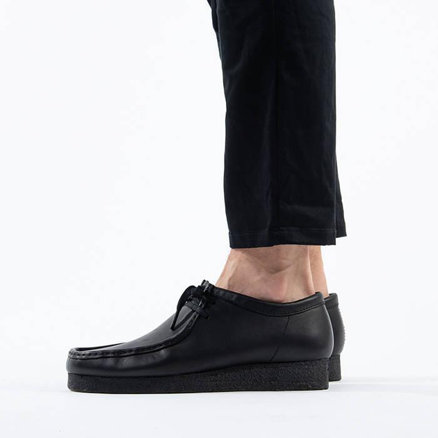 Clarks originals black best sale leather