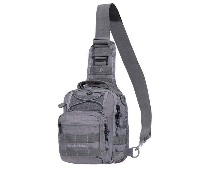 Тактическая Сумка Через Плечо Pentagon 7л 190 х 240 х 160 мм Universal Chest Bag 2.0 Серый (K17046-2.0-08) - изображение 1